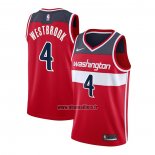 Maillot Washington Wizards Russell Westbrook No 4 Icon 2020-21 Rouge