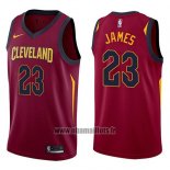 Nike Maillot Cleveland Cavaliers Lebron James No 23 2017-18 Rouge