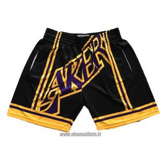 Short Los Angeles Lakers Mitchell & Ness Big Face Noir