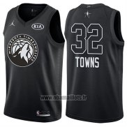 Maillot All Star 2018 Minnesota Timberwolves Karl-anthony Towns No 32 Noir