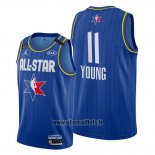 Maillot All Star 2020 Atlanta Hawks Trae Young No 11 Bleu