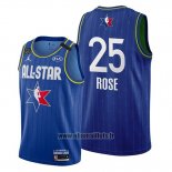 Maillot All Star 2020 Detroit Pistons Derrick Rose No 25 Bleu