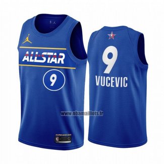 Maillot All Star 2021 Orlando Magic Nikola Vucevic No 9 Bleu