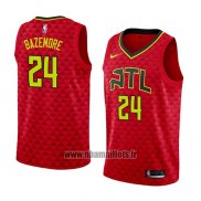 Maillot Atlanta Hawks Kent Bazemore No 24 Statement 2018 Rouge