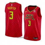 Maillot Atlanta Hawks Kevin Huerter No 3 Statement 2018-19 Rouge