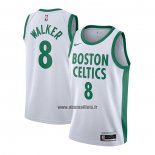 Maillot Boston Celtics Jayson Tatum No 8 Ville 2020-21 Blanc
