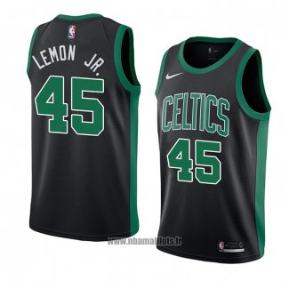 Maillot Boston Celtics Walter Lemon Jr. No 45 Statement 2018 Noir