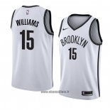 Maillot Brooklyn Nets Alan Williams No 15 Association 2018 Blanc