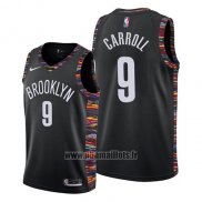 Maillot Brooklyn Nets Demarre Carroll No 9 Ville 2019 Noir