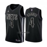 Maillot Brooklyn Nets Edmond Sumner NO 4 Statement 2022-23 Noir