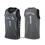 Maillot Brooklyn Nets Jamal Crawford NO 1 Statement Gris