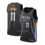 Maillot Brooklyn Nets Kyrie Irving No 11 Ville 2020-21 Noir