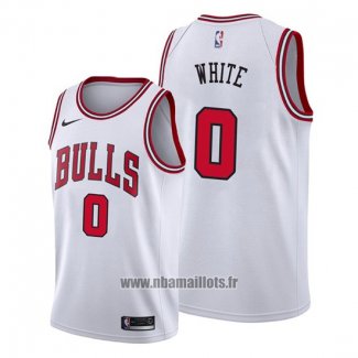 Maillot Chicago Bulls Coby White No 0 Association 2019-20 Blanc