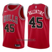 Maillot Chicago Bulls Denzel Valentine No 45 Icon 2017-18 Rouge