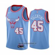 Maillot Chicago Bulls Denzel Valentine No 45 Ville Bleu