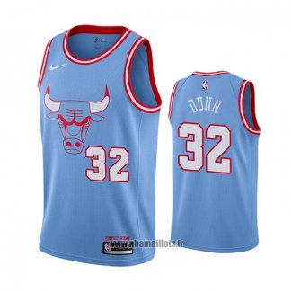 Maillot Chicago Bulls Kris Dunn NO 32 Ville Bleu