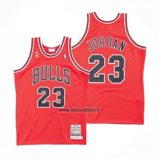 Maillot Chicago Bulls Michael Jordan NO 23 Mitchell & Ness 1995-96 Rouge