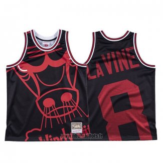 Maillot Chicago Bulls Zach Lavine NO 8 Mitchell & Ness Big Face Noir