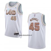 Maillot Cleveland Cavaliers Donovan Mitchell NO 45 Ville 2022-23 Blanc