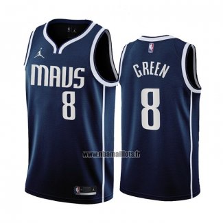 Maillot Dallas Mavericks Josh Green NO 8 Statement 2022-23 Bleu