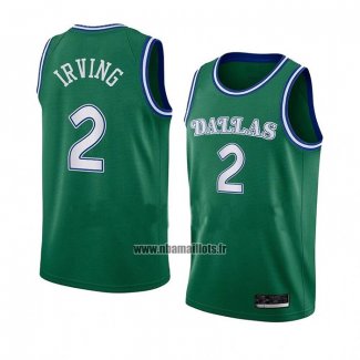 Maillot Dallas Mavericks Kyrie Irving NO 2 Hardwood Classics 2022-23 Vert