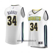 Maillot Denver Nuggets Devin Harris No 34 Association 2017-18 Blanc