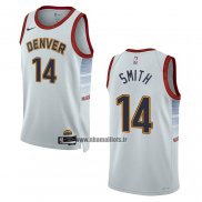 Maillot Denver Nuggets Ish Smith NO 14 Ville 2022-23 Blanc