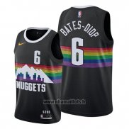 Maillot Denver Nuggets Keita Bates-diop No 6 Ville 2019-20 Noir