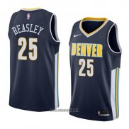 Maillot Denver Nuggets Malik Beasley No 25 Icon 2018 Bleu