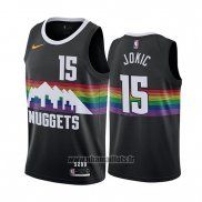 Maillot Denver Nuggets Nikola Jokic No 15 Ville Noir