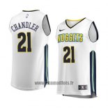 Maillot Denver Nuggets Wilson Chandler No 21 Association 2017-18 Blanc