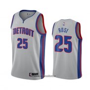 Maillot Detroit Pistons Derrick Rose No 25 Statement 2020-21 Gris