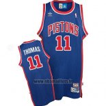 Maillot Detroit Pistons Isiah Thomas NO 11 Retro Bleu