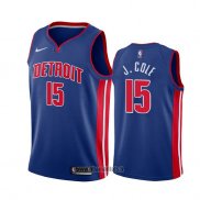 Maillot Detroit Pistons J. Cole No 15 Icon Bleu