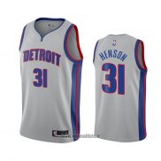 Maillot Detroit Pistons John Henson No 31 Statement 2020-21 Gris