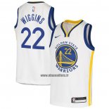 Maillot Enfant Golden State Warriors Andrew Wiggins NO 22 Association Blanc