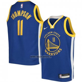 Maillot Enfant Golden State Warriors Klay Thompson NO 11 Icon Bleu