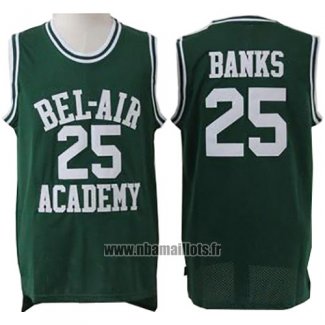 Maillot Film Bel-air Academy Banks No 25 Vert