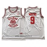 Maillot Film Hillman College Dwayne Wayne No 9 Blanc