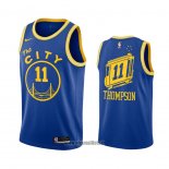 Maillot Golden State Warriors Klay Thompson No 11 Hardwood Classics 2020-21 Bleu