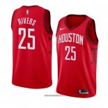 Maillot Houston Rockets Austin Rivers No 25 Earned 2018-19 Rouge