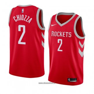 Maillot Houston Rockets Chris Chiozza No 2 Icon 2018 Rouge