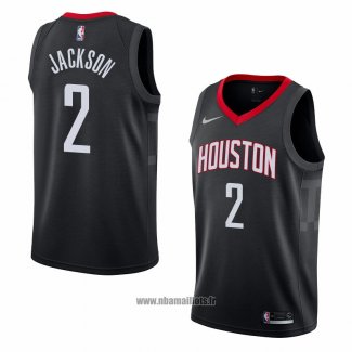 Maillot Houston Rockets Demetrius Jackson No 2 Statement 2018 Noir