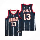 Maillot Houston Rockets James Harden NO 13 Ville 2021-22 Bleu
