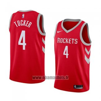 Maillot Houston Rockets P.j. Tucker No 4 Statement 2017-18 Noir