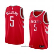 Maillot Houston Rockets Troy Williams No 5 Icon 2018 Rouge