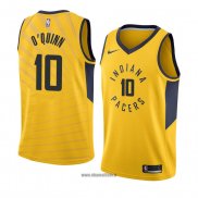 Maillot Indiana Pacers Kyle O'quinn No 10 Statement 2018 Jaune