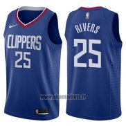 Maillot Los Angeles Clippers Austin Rivers No 25 Icon 2017-18 Bleu