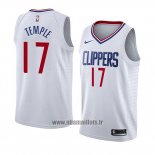 Maillot Los Angeles Clippers Garrett Temple No 17 Association 2018 Blanc