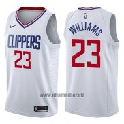 Maillot Los Angeles Clippers Lou Williams No 23 Association 2017-18 Blanc